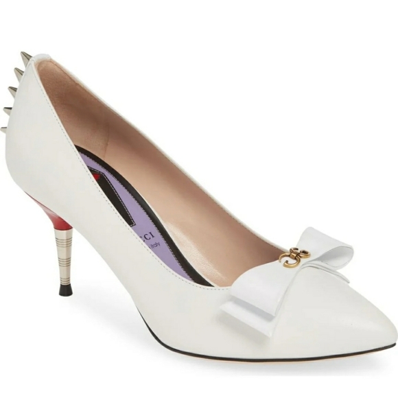gucci sadie spike platform pump